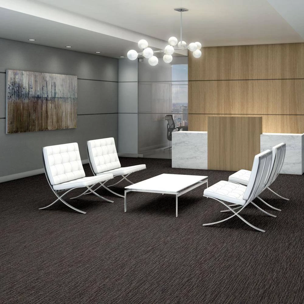 Castaway Brown Commercial 24 in. x 24 Glue-Down Carpet Tile (20 Tiles/Case) 80 sq. ft. by Shaw 3 Castaway Brown Commercial 24 in. x 24 Glue-Down Carpet Tile (20 Tiles/Case) 80 sq. ft. by Shaw - Image 3