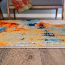 Splash Contemporary Multi 5 ft. x 7 ft. Area Rug by World Rug Gallery -Shaw stor online multi world rug gallery area rugs 236multi5x7 c3 1000