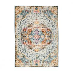 Boho Distressed Traditional Multi 5 ft. x 7 ft. Area Rug by World Rug Gallery