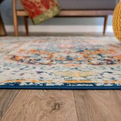 Boho Distressed Traditional Multi 5 ft. x 7 ft. Area Rug by World Rug Gallery -Shaw stor online multi world rug gallery area rugs 237multi5x7 c3 1000