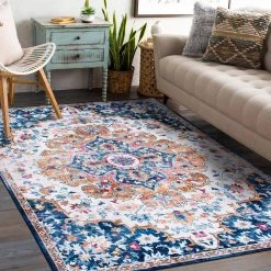 Multi 5 ft. x 7 ft. Bohemian Distressed Machine Washable Area Rug by World Rug Gallery 11 Multi 5 ft. x 7 ft. Bohemian Distressed Machine Washable Area Rug by World Rug Gallery -Shaw stor online multi world rug gallery area rugs 7021multi5x7 c3 1000