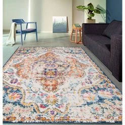 Vintage Distressed Bohemian 7 ft. 10 in. x 10 ft. Multi Area Rug by World Rug Gallery -Shaw stor online multi world rug gallery area rugs mon836multi8x10 31 1000