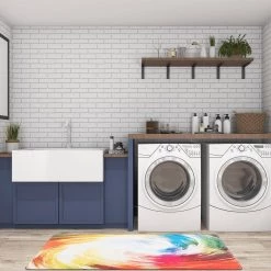 Contemporary Waves Multi 18 in. x 47 in. Anti-Fatigue Standing Mat by World Rug Gallery 9 Contemporary Waves Multi 18 in. x 47 in. Anti-Fatigue Standing Mat by World Rug Gallery -Shaw stor online multi world rug gallery kitchen mats 1012multi18x47 4f 1000