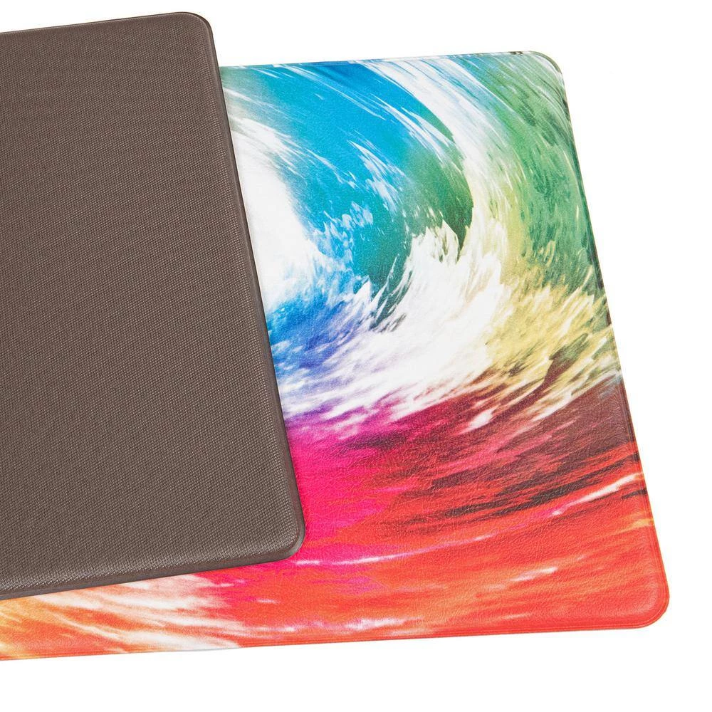 Contemporary Waves Multi 18 in. x 47 in. Anti-Fatigue Standing Mat by World Rug Gallery 2 Contemporary Waves Multi 18 in. x 47 in. Anti-Fatigue Standing Mat by World Rug Gallery - Image 2