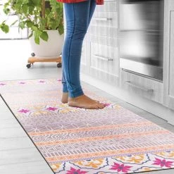 Boho Shade Multi 18 in. x 47 in. Anti-Fatigue Standing Mat by World Rug Gallery -Shaw stor online multi world rug gallery kitchen mats 1020multi18x47 c3 1000