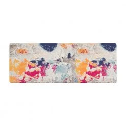 Multi Modern Abstract 18 in. x 47 in. Anti Fatigue Standing Mat by World Rug Gallery