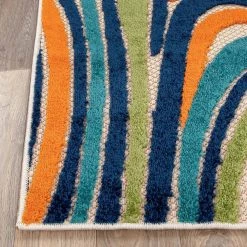 Modern Waves Multi 5 ft. x 7 ft. Indoor/Outdoor Area Rug by World Rug Gallery 16 Modern Waves Multi 5 ft. x 7 ft. Indoor/Outdoor Area Rug by World Rug Gallery -Shaw stor online multi world rug gallery outdoor rugs 8010multi5x7 fa 1000