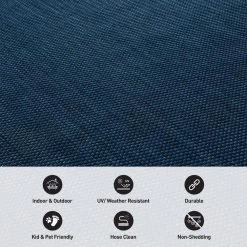 Navy 5 ft. x 7 ft. Solid Flatweave Waterproof Backyard Indoor/Outdoor Area Rug by World Rug Gallery 15 Navy 5 ft. x 7 ft. Solid Flatweave Waterproof Backyard Indoor/Outdoor Area Rug by World Rug Gallery -Shaw stor online navy world rug gallery outdoor rugs 5016navy5x7 4f 1000