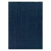 Navy 5 ft. x 7 ft. Solid Flatweave Waterproof Backyard Indoor/Outdoor Area Rug by World Rug Gallery
