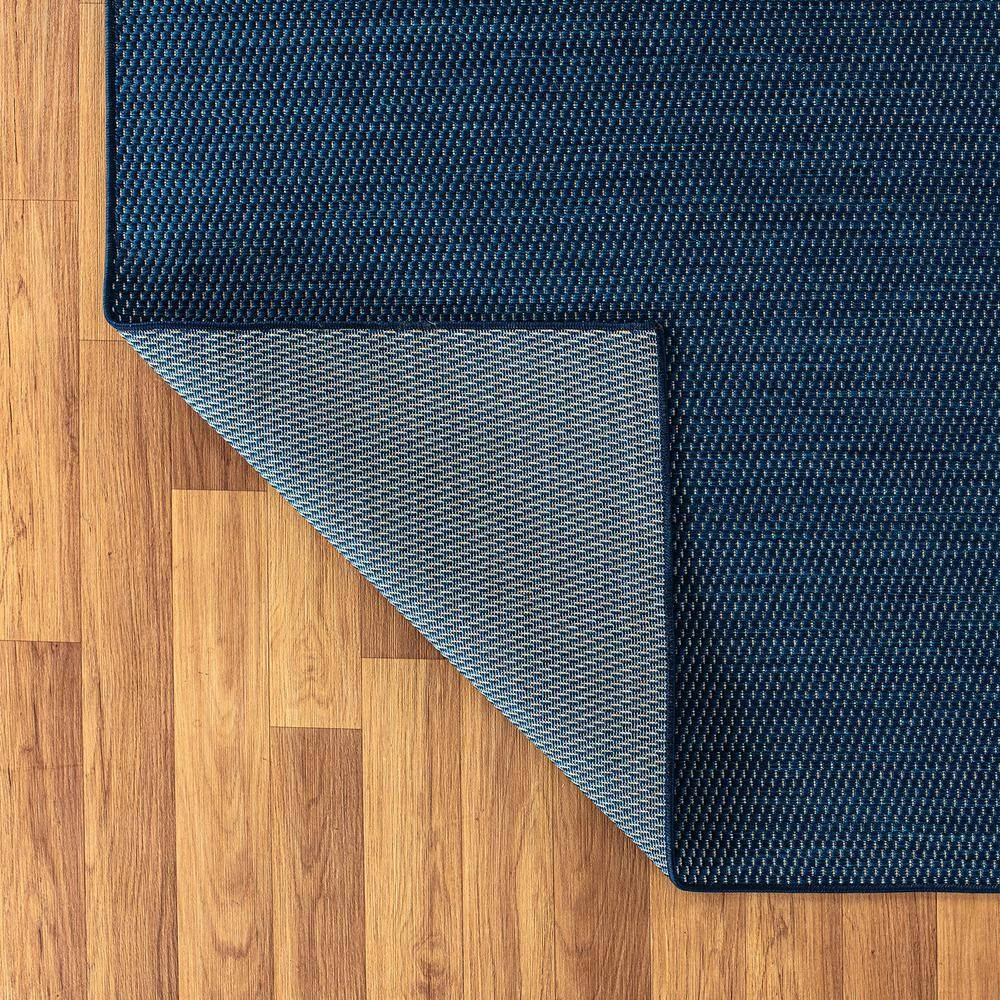 Navy 5 ft. x 7 ft. Solid Flatweave Waterproof Backyard Indoor/Outdoor Area Rug by World Rug Gallery 4 Navy 5 ft. x 7 ft. Solid Flatweave Waterproof Backyard Indoor/Outdoor Area Rug by World Rug Gallery - Image 4