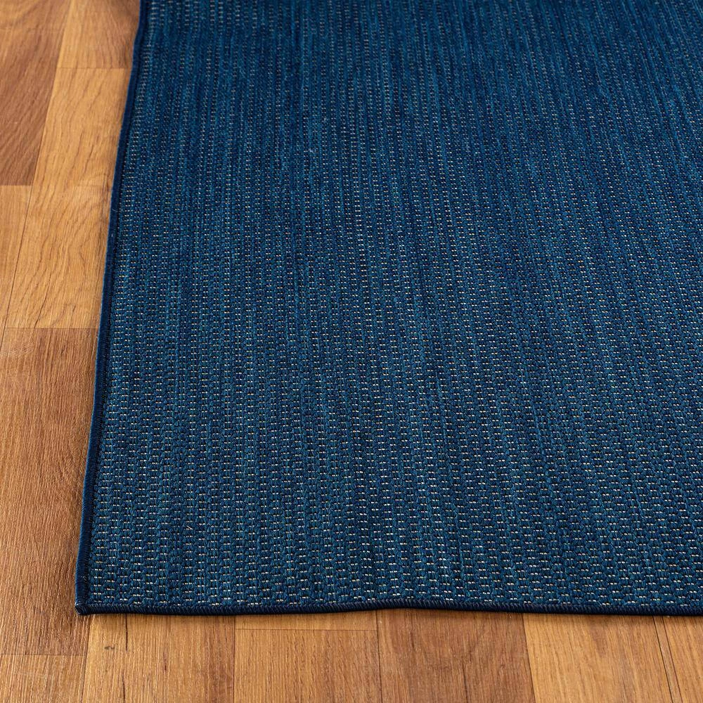 Navy 5 ft. x 7 ft. Solid Flatweave Waterproof Backyard Indoor/Outdoor Area Rug by World Rug Gallery 2 Navy 5 ft. x 7 ft. Solid Flatweave Waterproof Backyard Indoor/Outdoor Area Rug by World Rug Gallery - Image 2