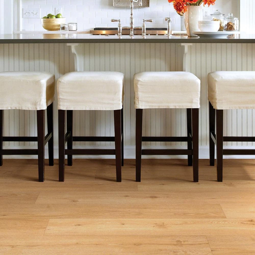 Wisteria 6 in. W Nougat Adhesive Luxury Vinyl Plank Flooring (53.93 sq. ft./case) by Shaw 2 Wisteria 6 in. W Nougat Adhesive Luxury Vinyl Plank Flooring (53.93 sq. ft./case) by Shaw - Image 2