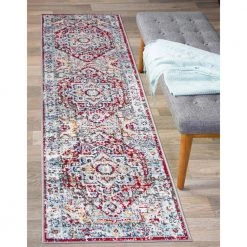 Red 2 ft. x 7 ft. Bohemian Traditional Runner Rug by World Rug Gallery -Shaw stor online red world rug gallery area rugs 2081red2x7 31 1000