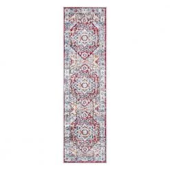 Red 2 ft. x 7 ft. Bohemian Traditional Runner Rug by World Rug Gallery