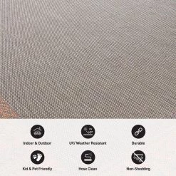 Rust 7 ft. 10 in. x 10 ft. Bohemian Bordered Flatweave Waterproof Backyard Indoor/Outdoor Area Rug by World Rug Gallery 15 Rust 7 ft. 10 in. x 10 ft. Bohemian Bordered Flatweave Waterproof Backyard Indoor/Outdoor Area Rug by World Rug Gallery -Shaw stor online rust world rug gallery outdoor rugs 5003rust8x10 4f 1000