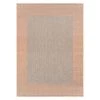 Rust 7 ft. 10 in. x 10 ft. Bohemian Bordered Flatweave Waterproof Backyard Indoor/Outdoor Area Rug by World Rug Gallery