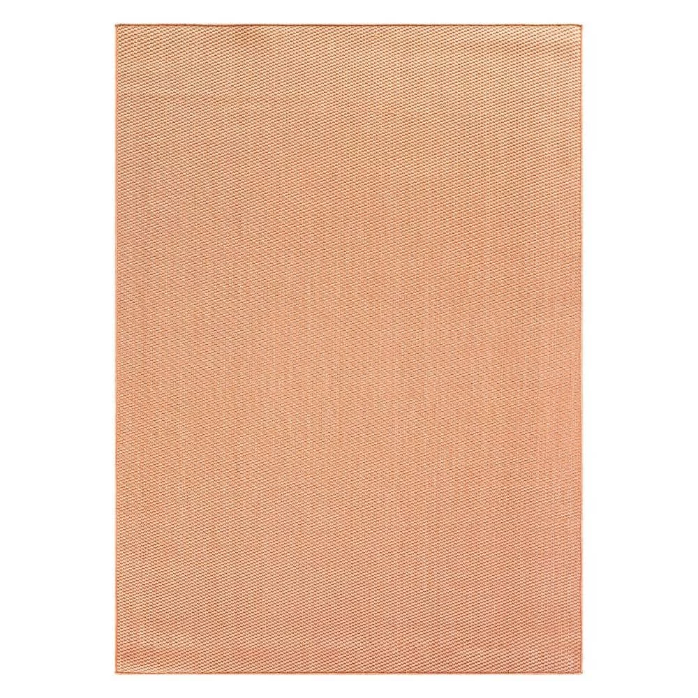 Rust 5 ft. x 7 ft. Solid Flatweave Indoor/Outdoor Area Rug by World Rug Gallery 1 Rust 5 ft. x 7 ft. Solid Flatweave Indoor/Outdoor Area Rug by World Rug Gallery