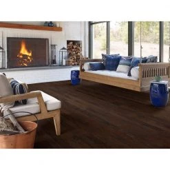 Western Hickory 5 in. W Saddle Engineered Hardwood Flooring (23.66 sq. ft./case) by Shaw -Shaw stor online saddle shaw engineered hardwood dh83300941 77 1000
