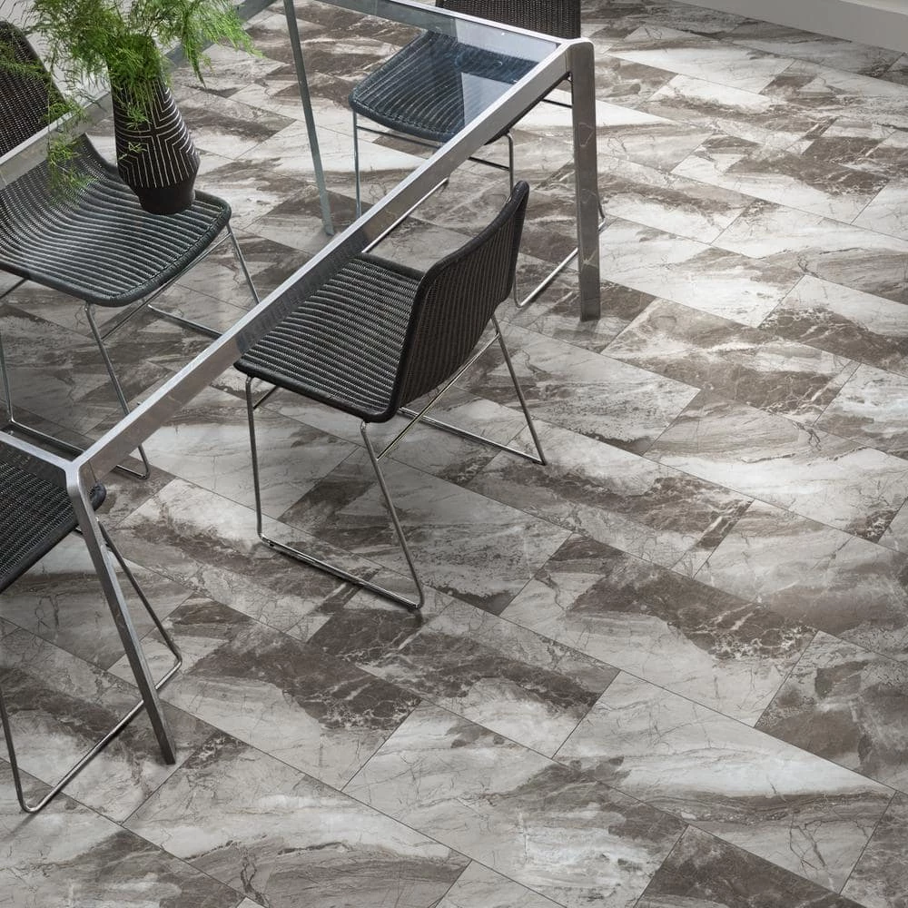 Vista 12 in. W x 24 in. L Stoke Click Lock Vinyl Tile Flooring (15.83 sq.ft./case) by Shaw 2 Vista 12 in. W x 24 in. L Stoke Click Lock Vinyl Tile Flooring (15.83 sq.ft./case) by Shaw - Image 2