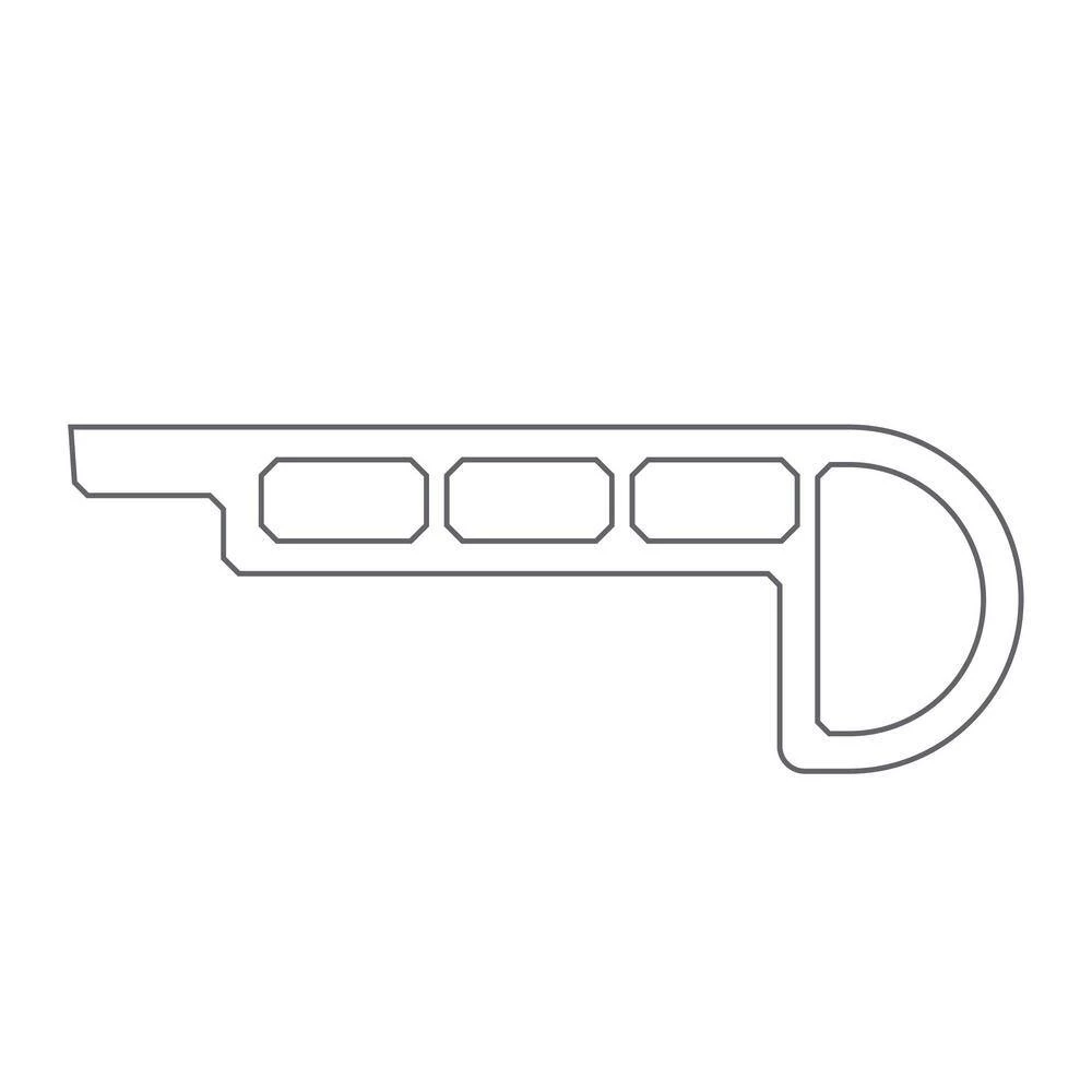 Manor Oak Tahoe 1-3/16 in. T x 2-1/16 in. W x 94 in. L Stair Nose Molding by Shaw 3 Manor Oak Tahoe 1-3/16 in. T x 2-1/16 in. W x 94 in. L Stair Nose Molding by Shaw - Image 3