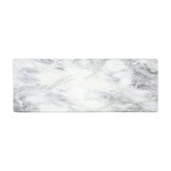 White Kitchen Marble Pattern 18 in. x 47 in. Anti Fatigue Standing Mat by World Rug Gallery