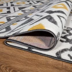 Yellow 7 ft. 10 in. x 10 ft. Distressed Boho Geometric Area Rug by World Rug Gallery 15 Yellow 7 ft. 10 in. x 10 ft. Distressed Boho Geometric Area Rug by World Rug Gallery -Shaw stor online yellow world rug gallery area rugs 2078yellow8x10 44 1000