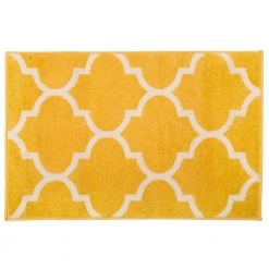 Contemporary Moroccan Trellis Yellow 2 ft. x 3 ft. Indoor Area Rug by World Rug Gallery