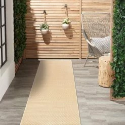 Yellow 2 ft. x 7 ft. Solid Flatweave Waterproof Backyard Indoor/Outdoor Area Rug by World Rug Gallery -Shaw stor online yellow world rug gallery outdoor rugs 5010yellow2x7 c3 1000